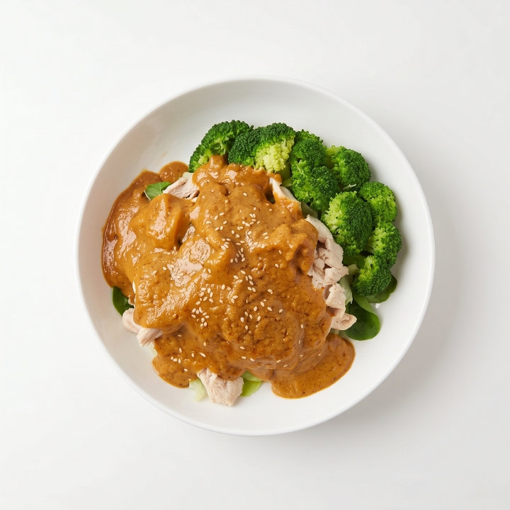 53. Pra Ram (Peanut Curry with Greens).
