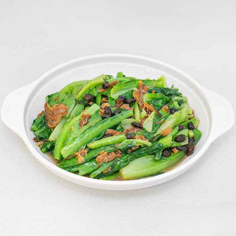VG10. 豆豉鯪魚油麥菜/Sauteed Chinese Lettuce w. Fried Dace.