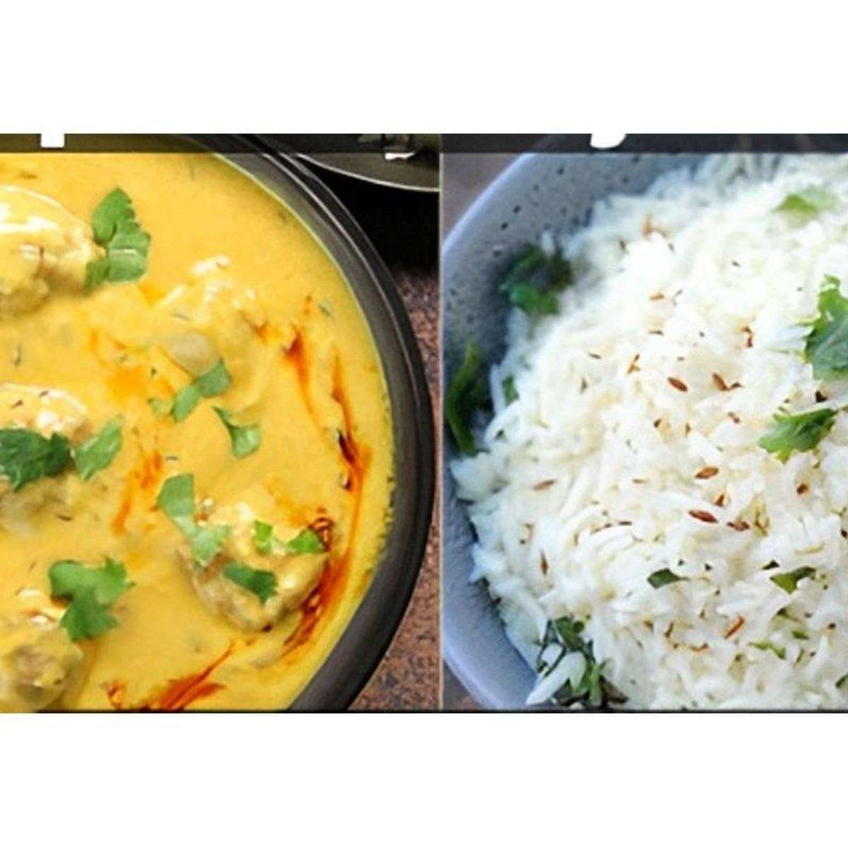 Punjabi Kadhi Chawal.