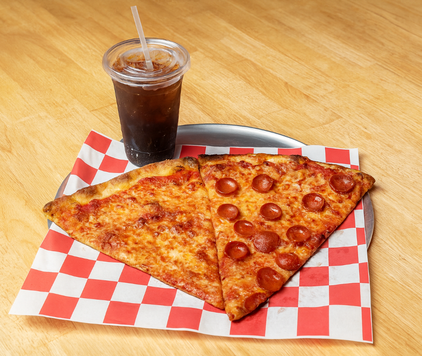 2 Slices and Soda.