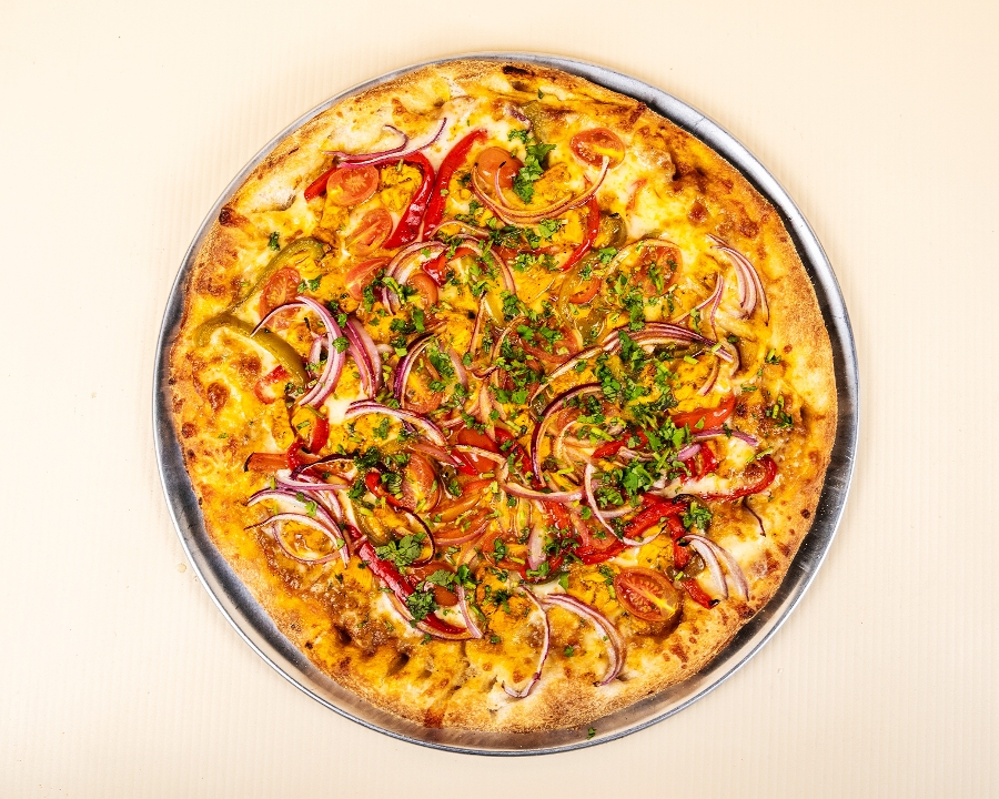 M Butter Chicken Pizza.