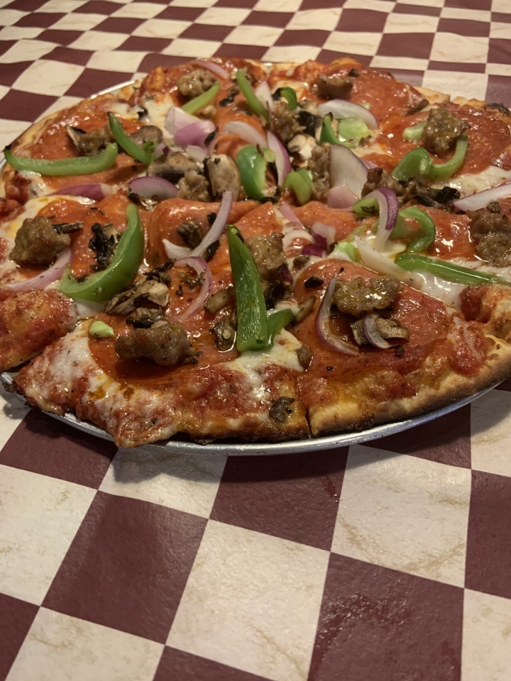 Personal A Train Pizza.