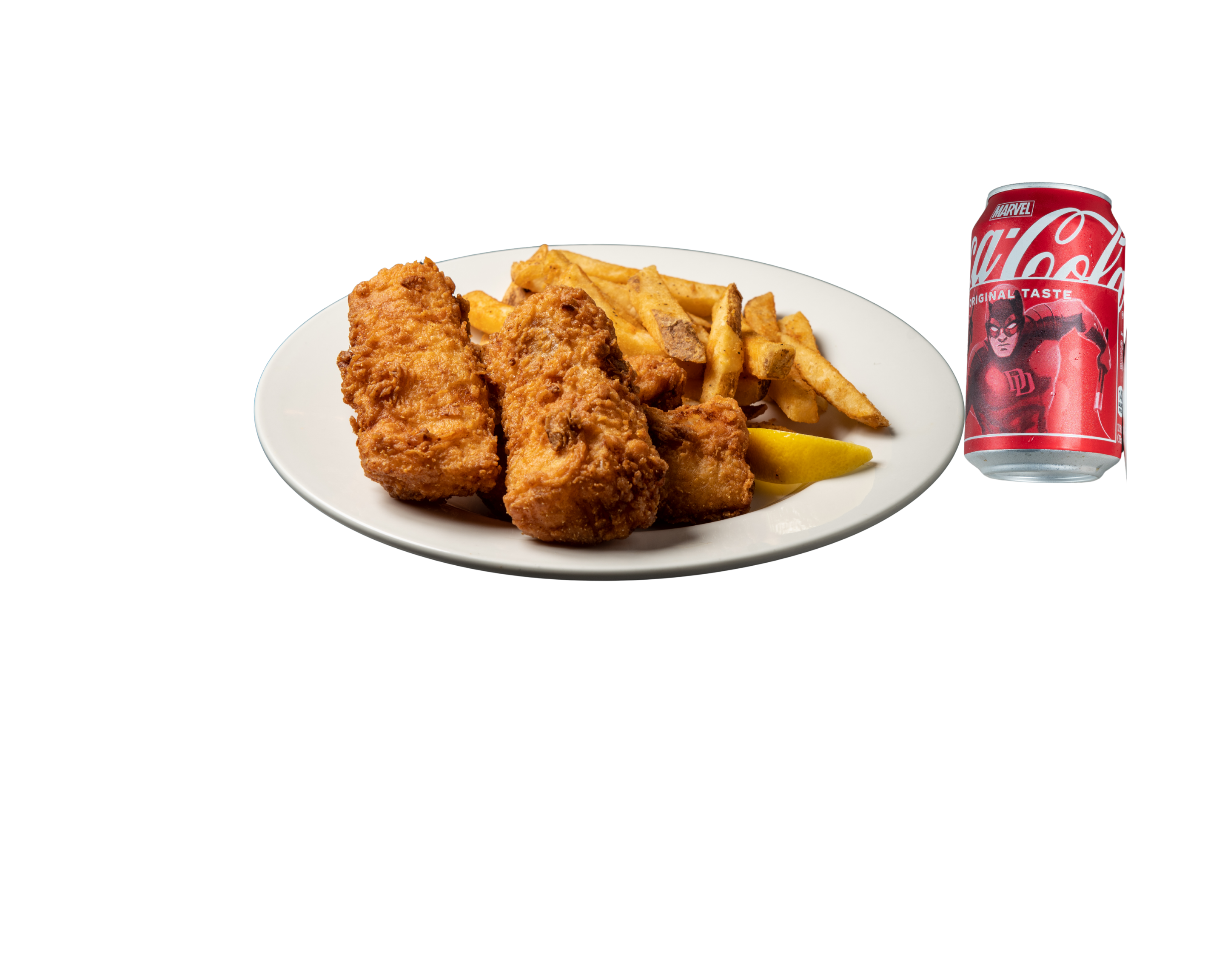 Kids tenders (3 tenders ,Fries & A juice Box).