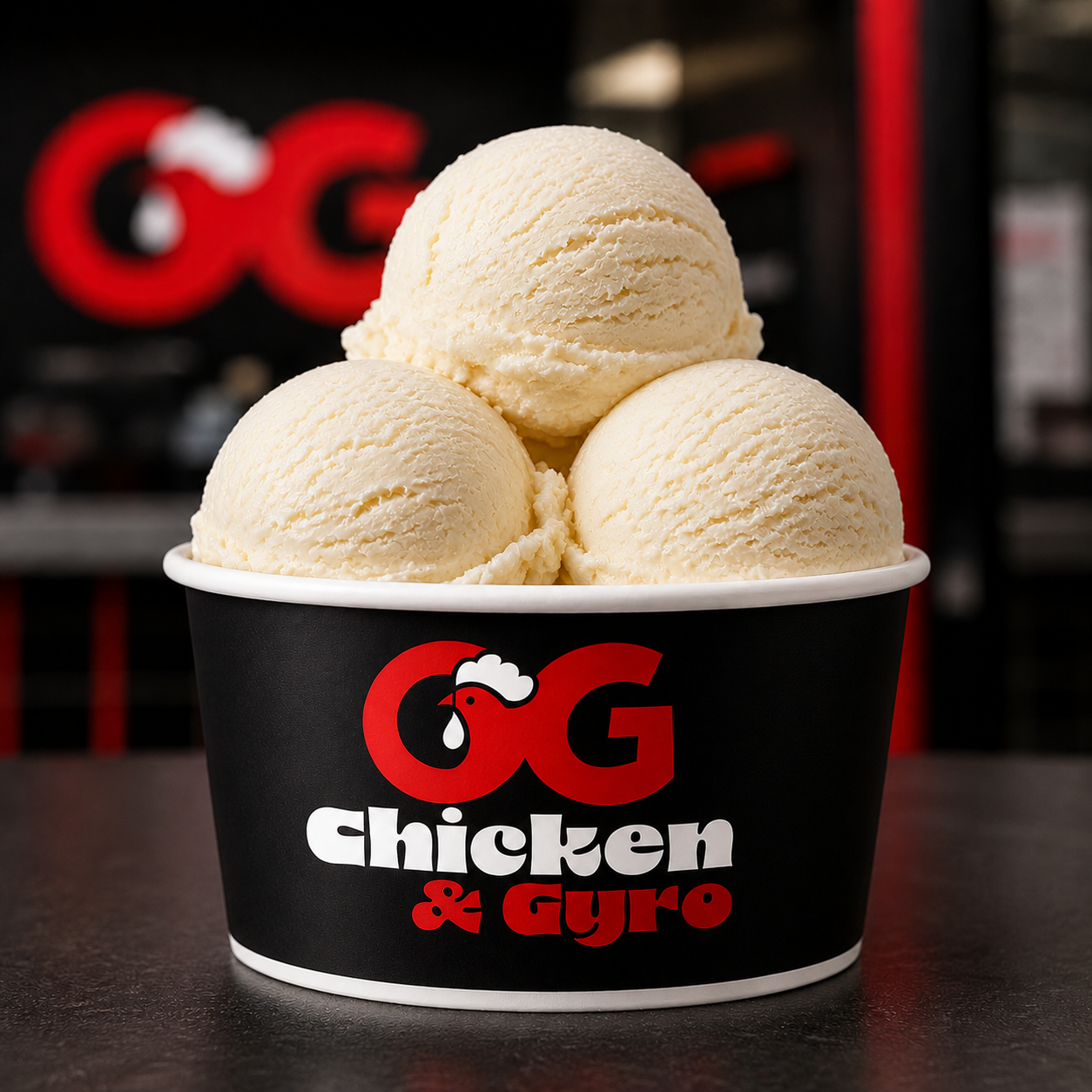 Vanilla Ice Cream.