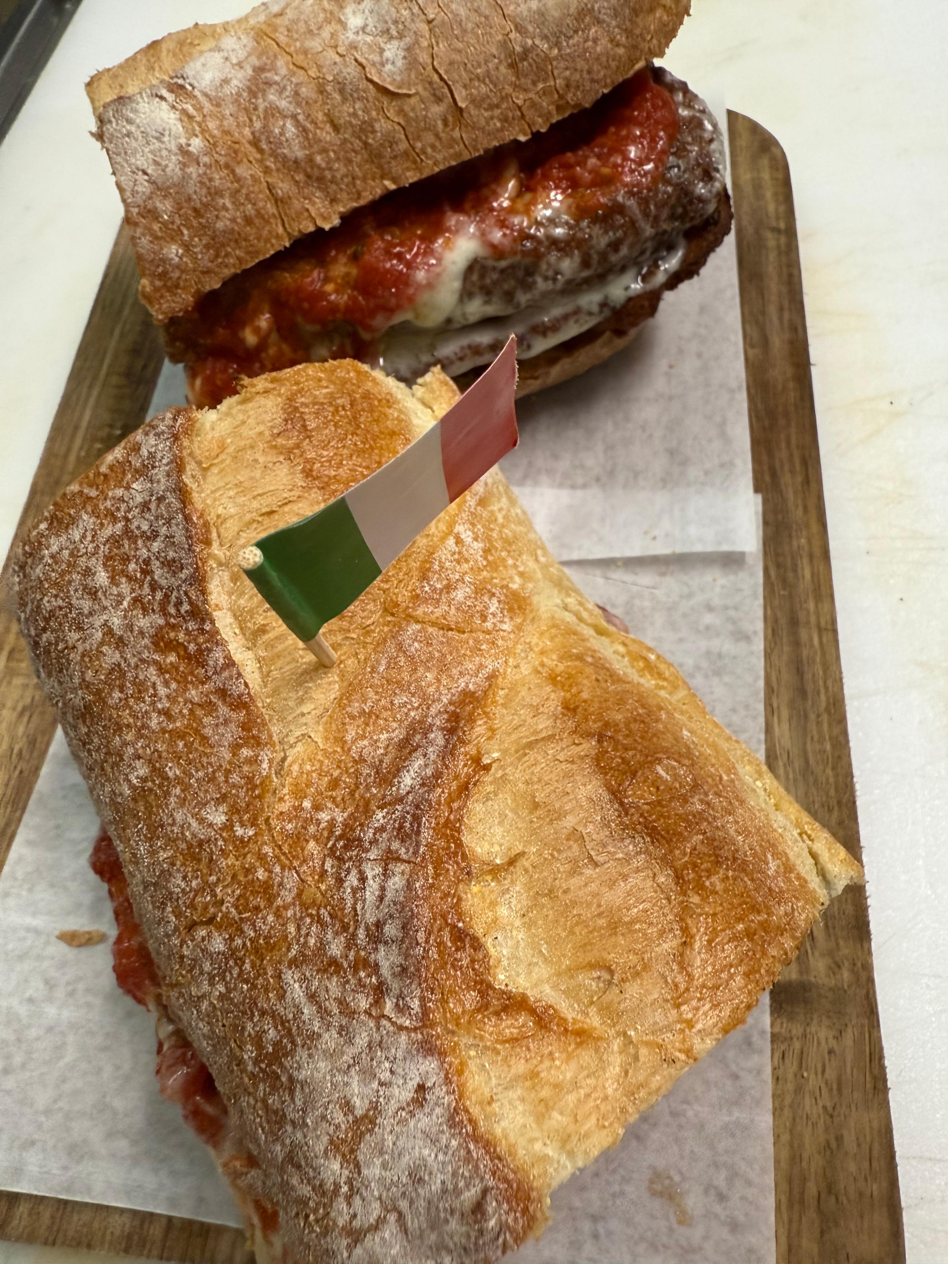 Eggplant Parmigiana Sub.