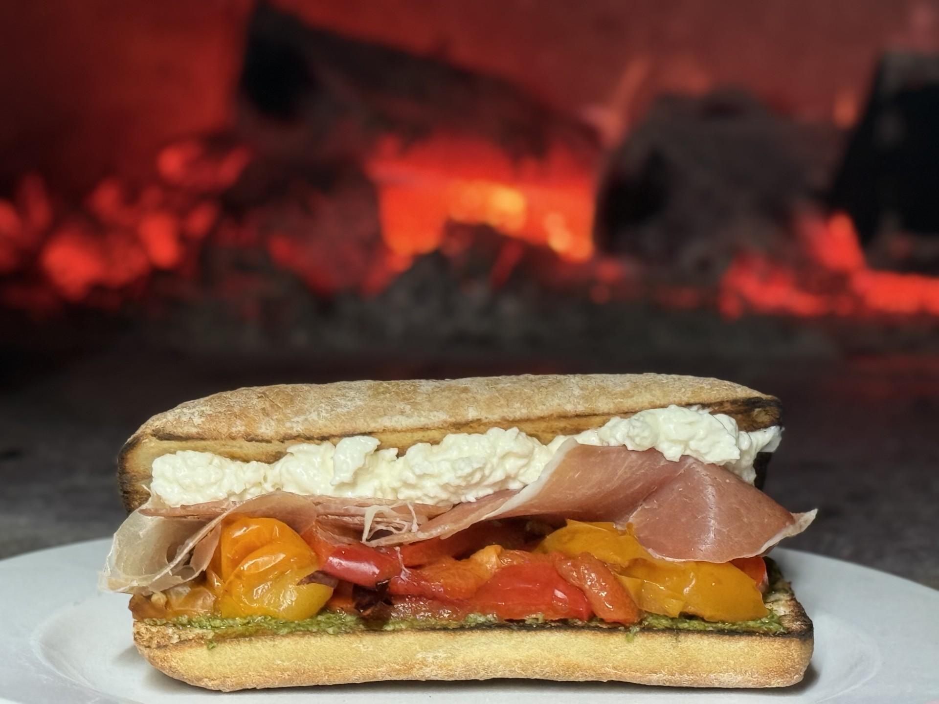 Focaccia di Prosciutto.