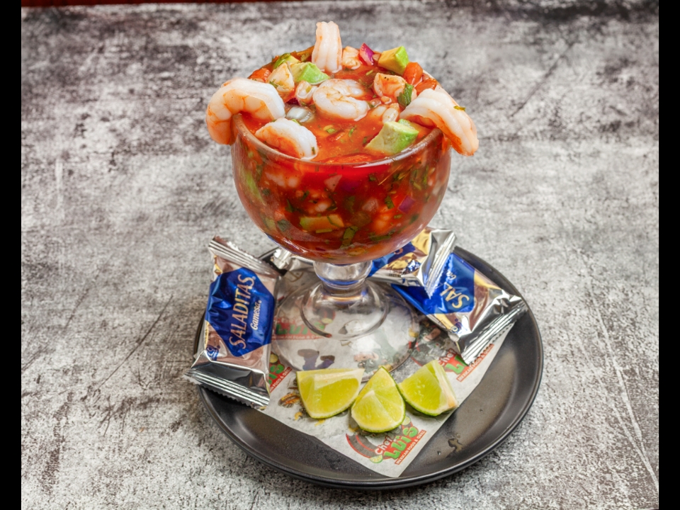 Shrimp Cocktail (Cóctel de Camaron).