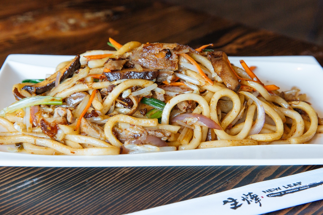 Roasted Duck Stir Fried Udon Noodle.