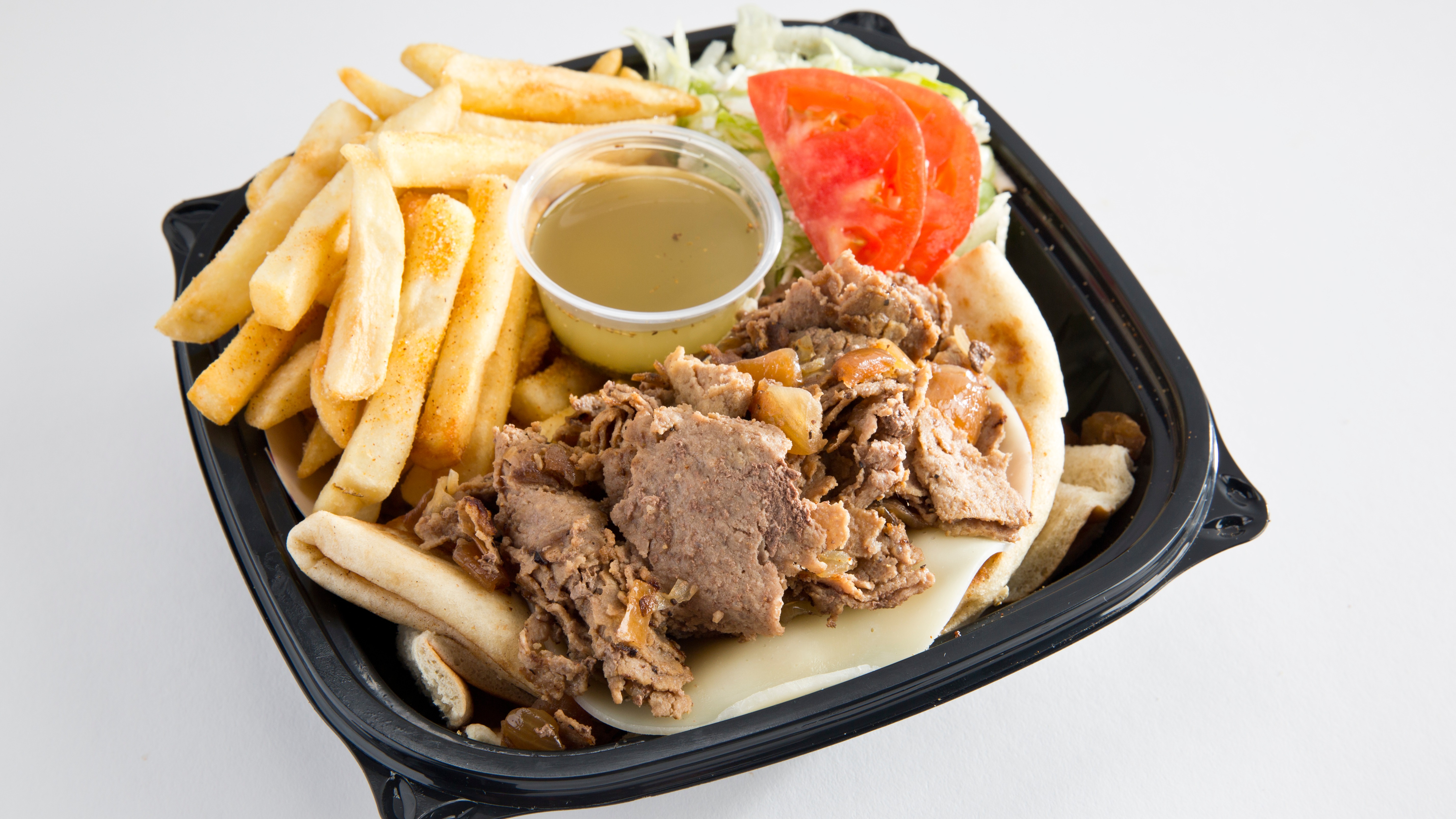 Steak & Onion with Cheese Platter.