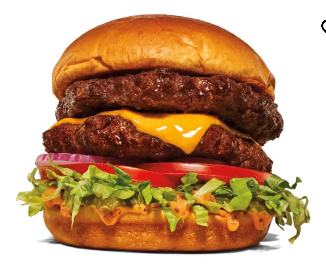 Mega Deluxe Burger.