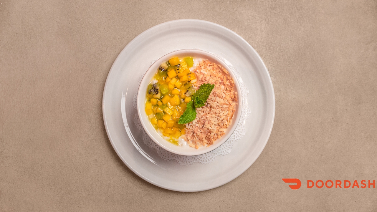 COCONUT TAPIOCA PUDDING.