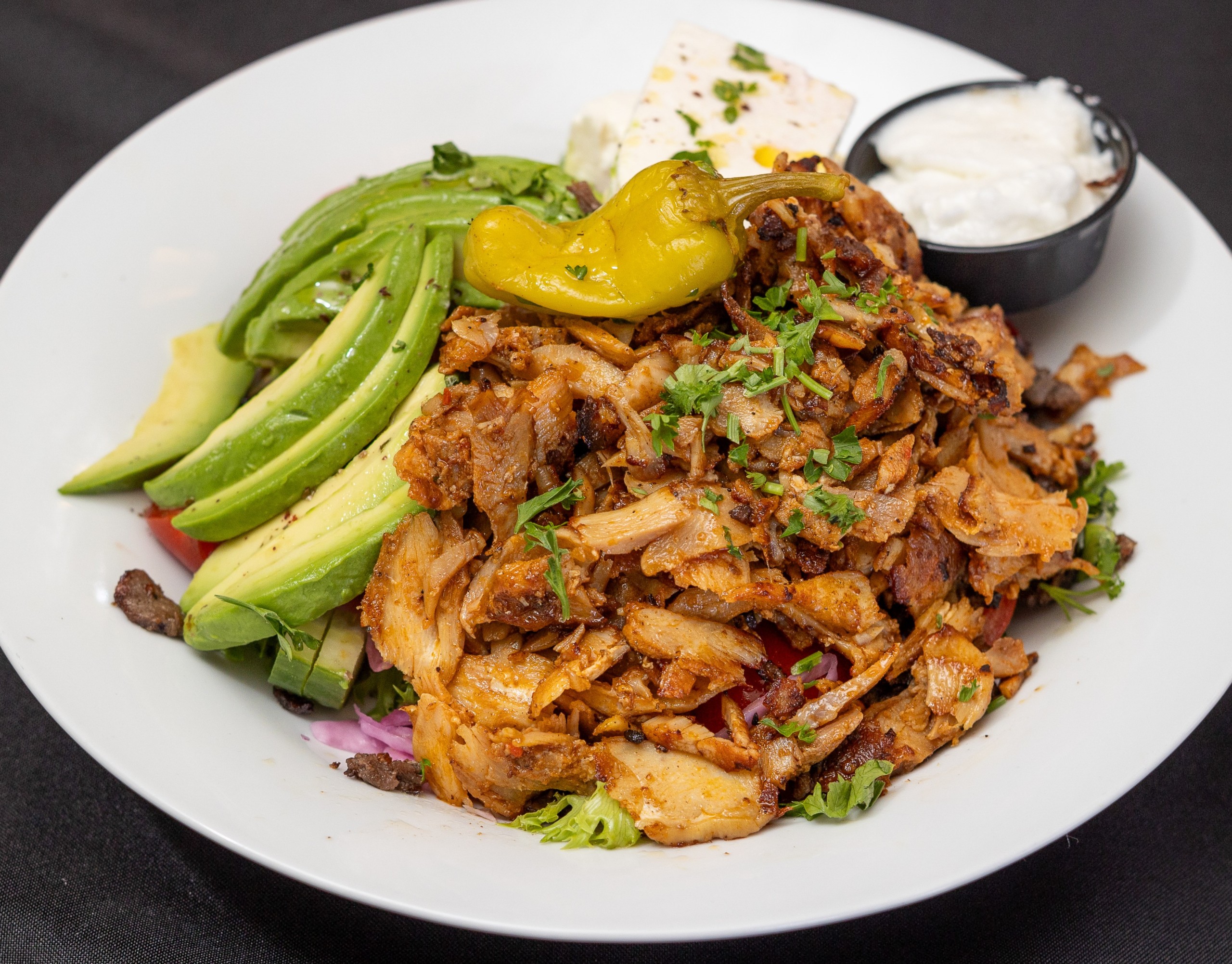 Chicken Shawarma Salad.