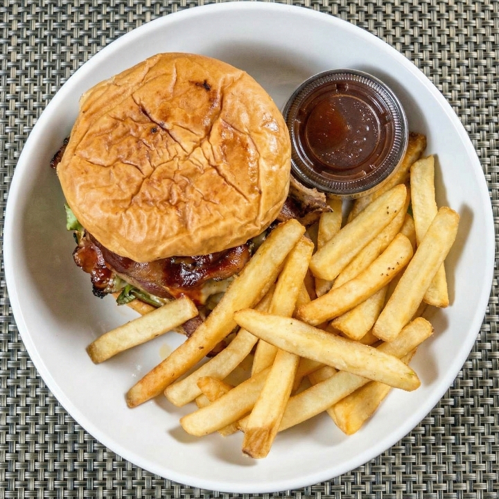 Mango BBQ Burger.