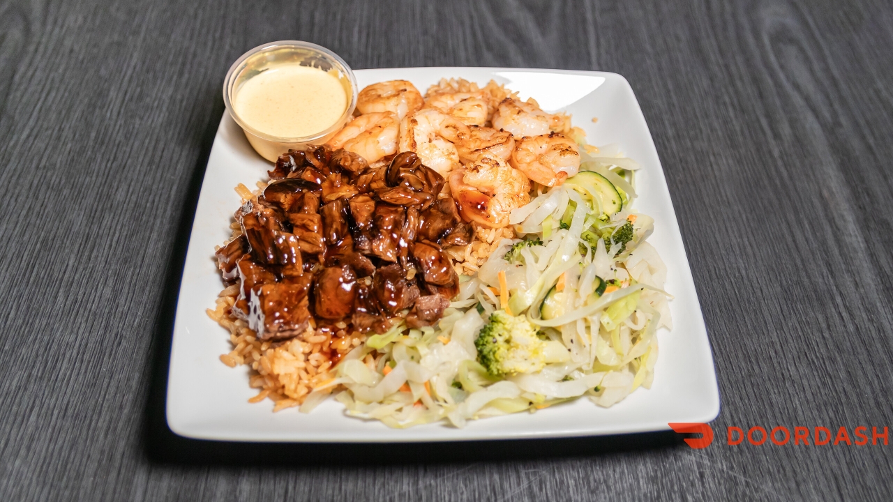 Steak and Shrimp Entrée.