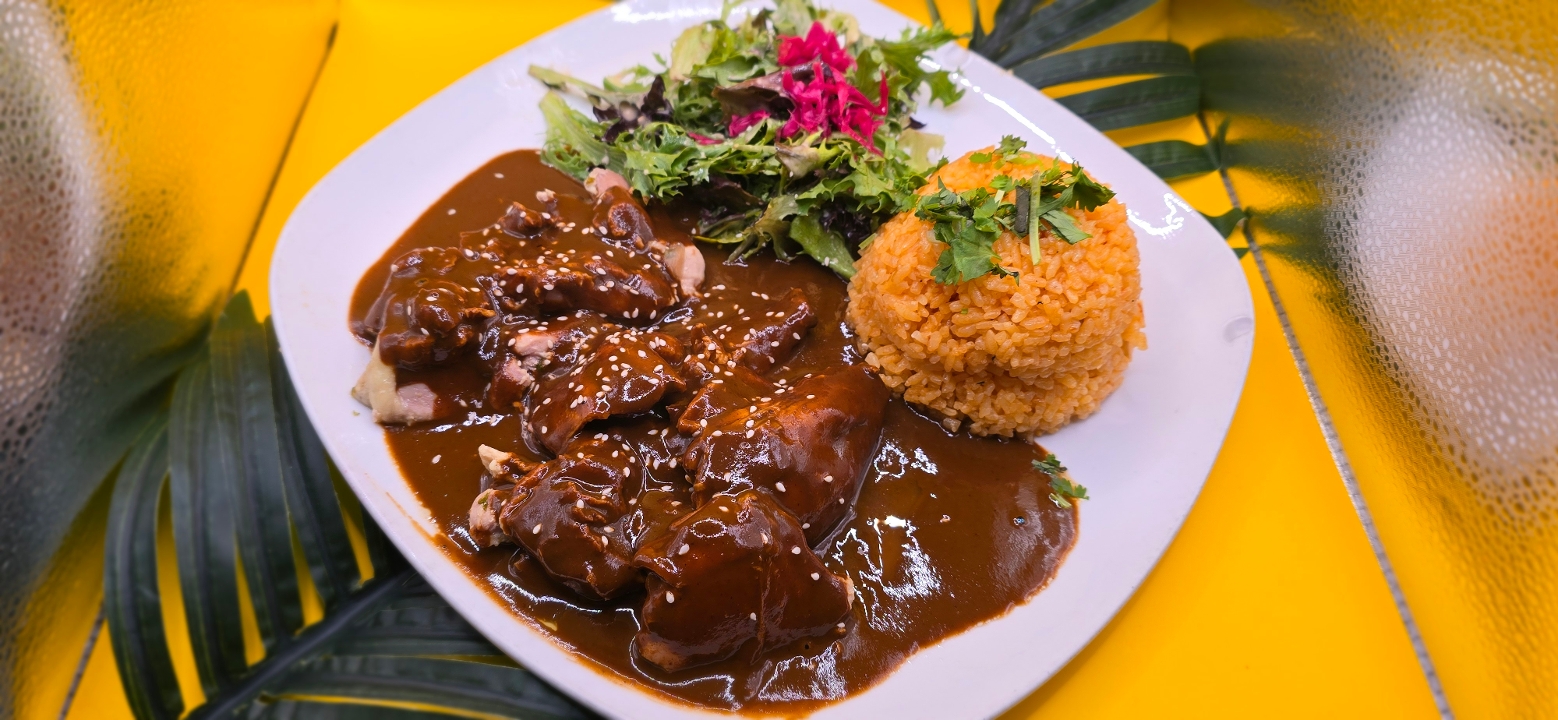 POLLO CON MOLE POBLANO.