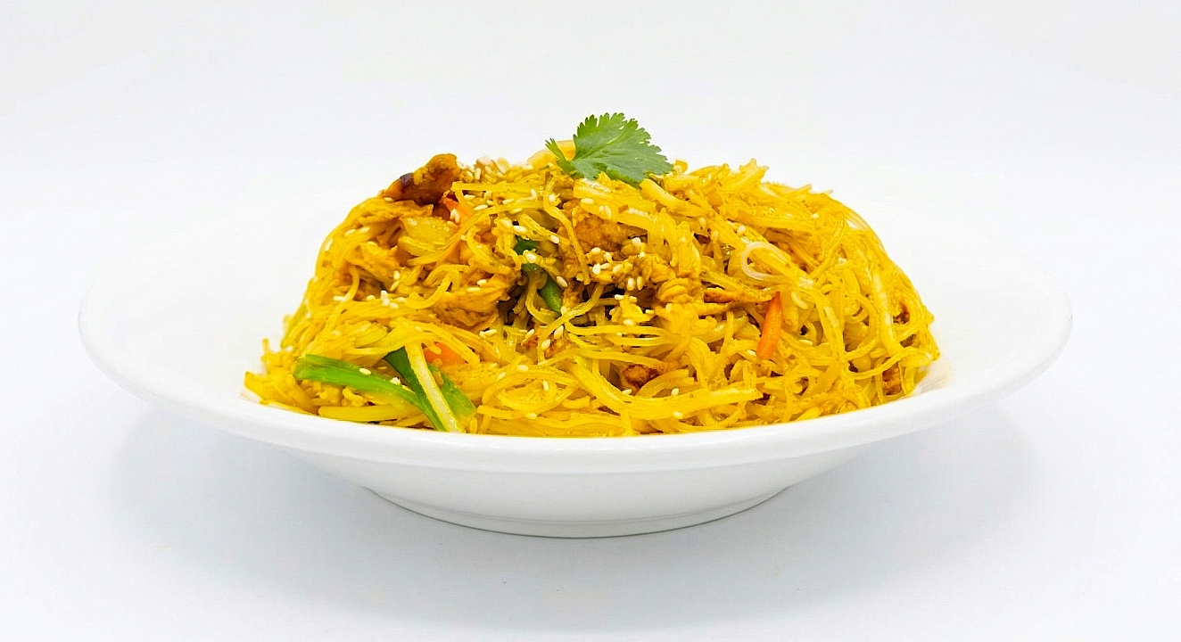 Singapore Rice Noodles (Curry).