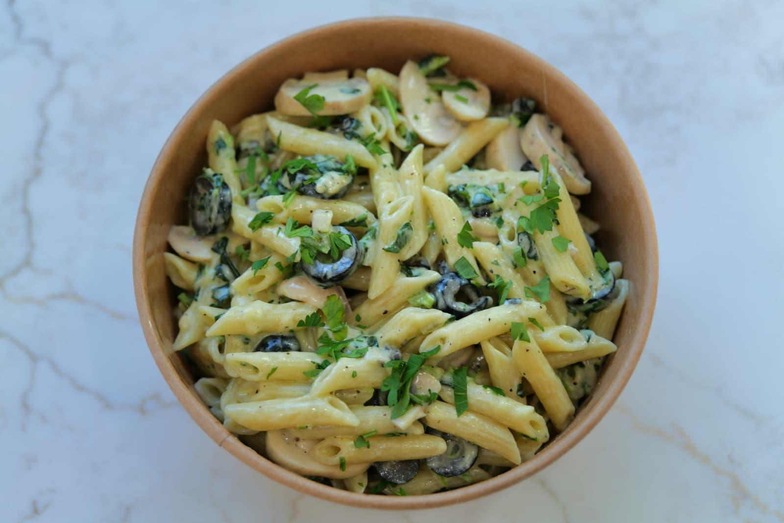 Mediterranean Pasta Bowl.