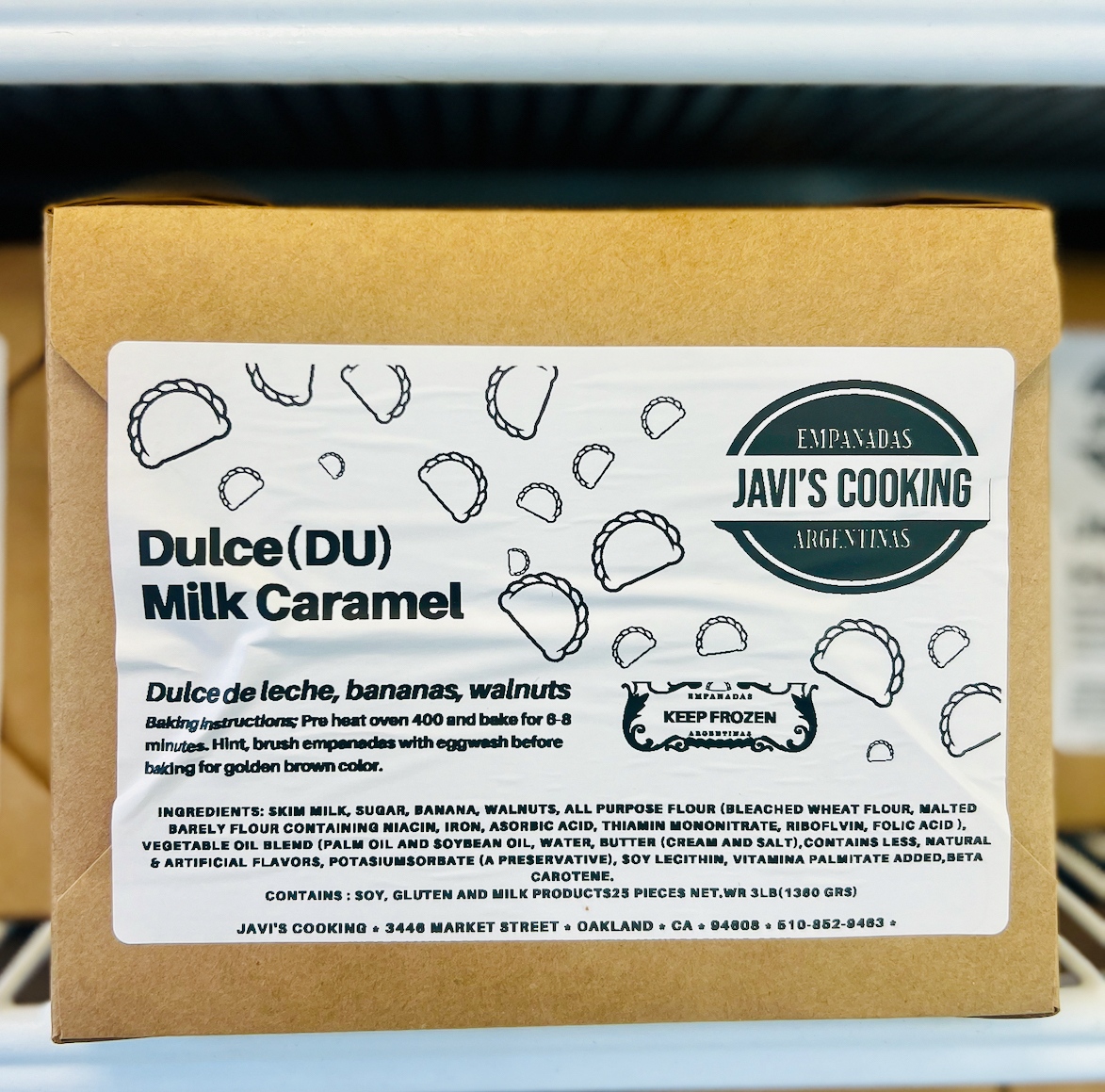 DULCE-DU (6pack) frozen small empanadas.