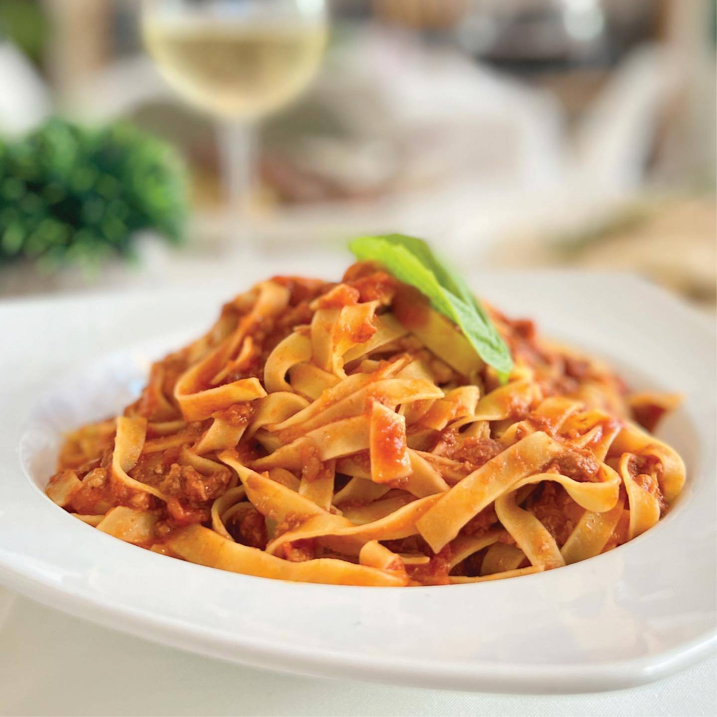 Fettuccine alla Bolognese.