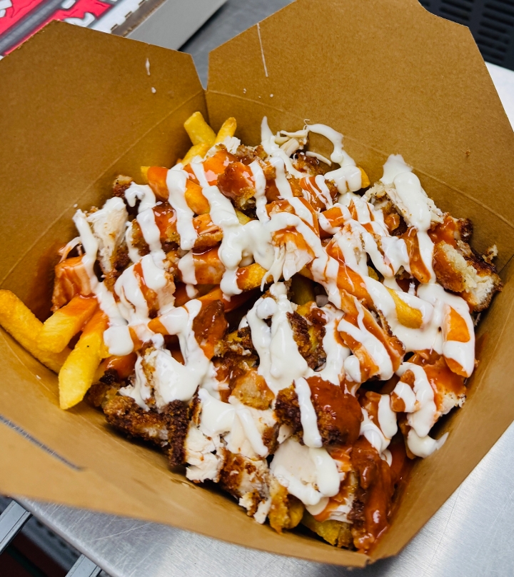 Buffalo Crispy Chicken Fries Bowl.