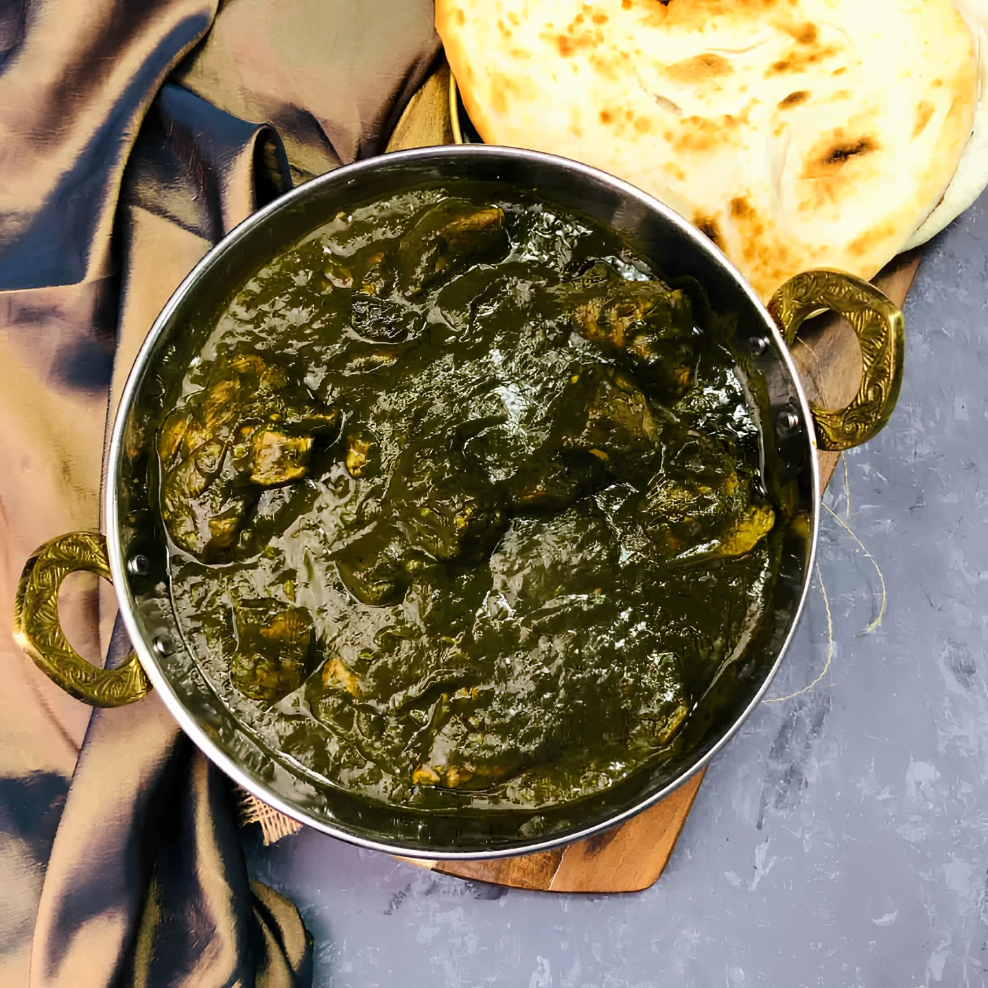 Saag Goat (Palak).