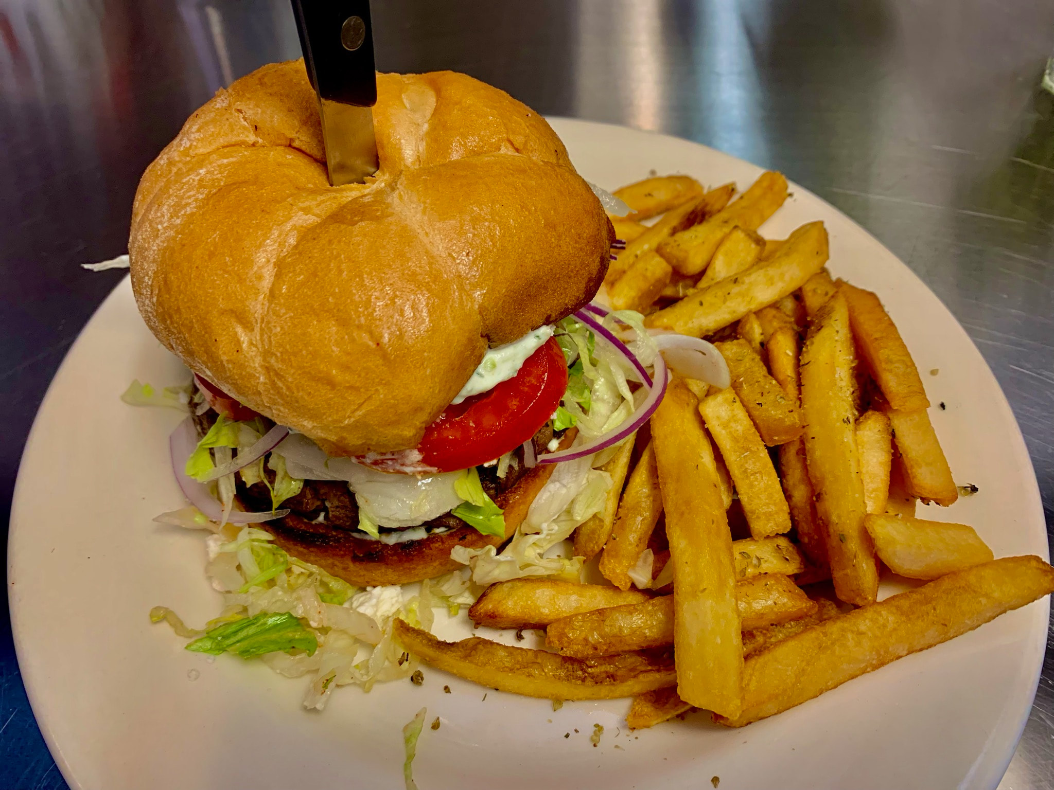 Chicken Breast Burger.