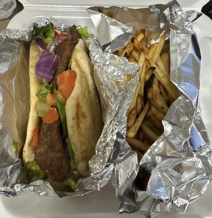 Double Meat Gyro With SMALL Fry!.