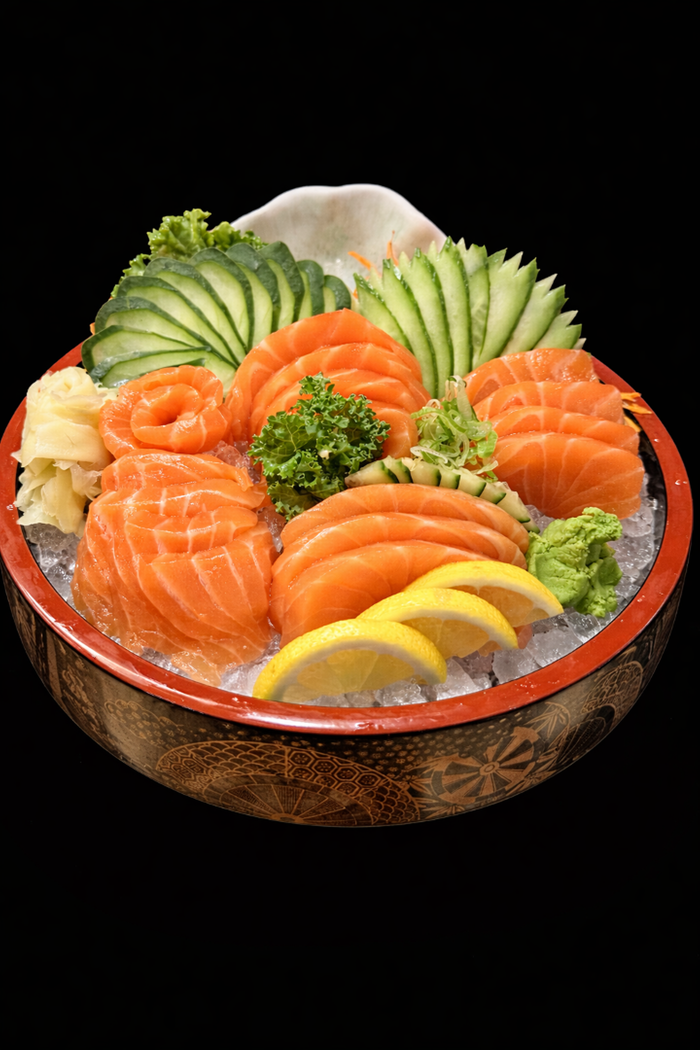 Salmon Sashimi Dinner.