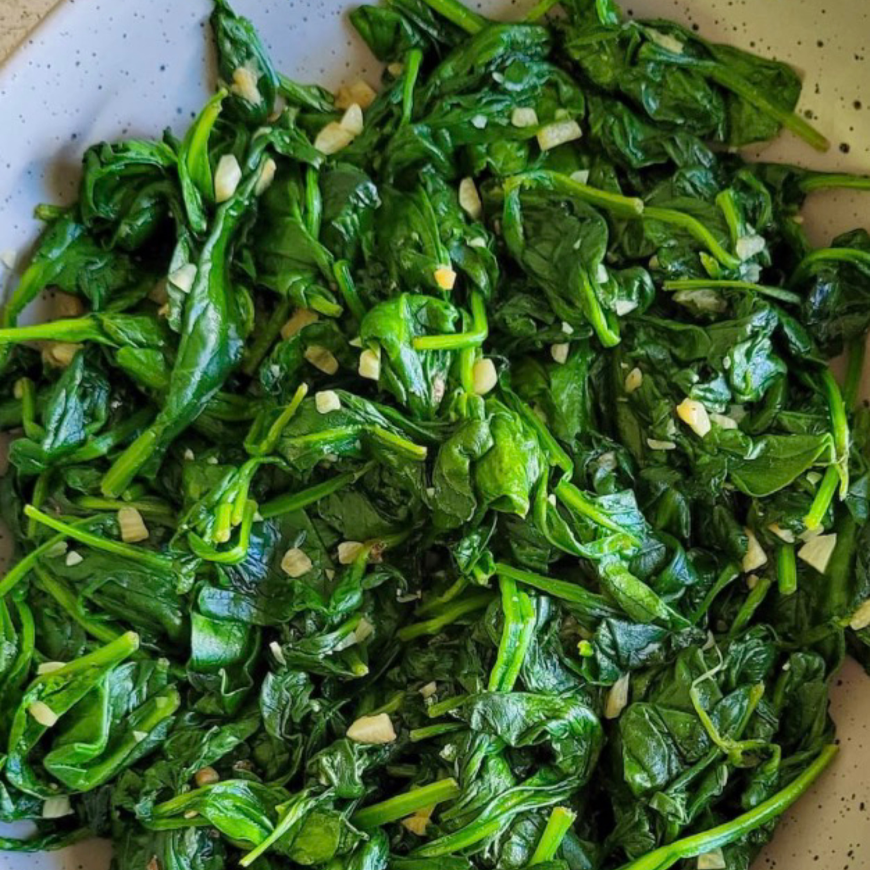 Sautéed Spinach.