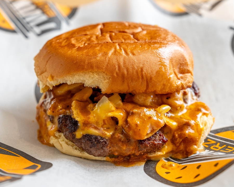 Bobby J's Frito Pie Burger.