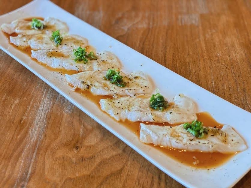 Halibut with Garlic (6pc).