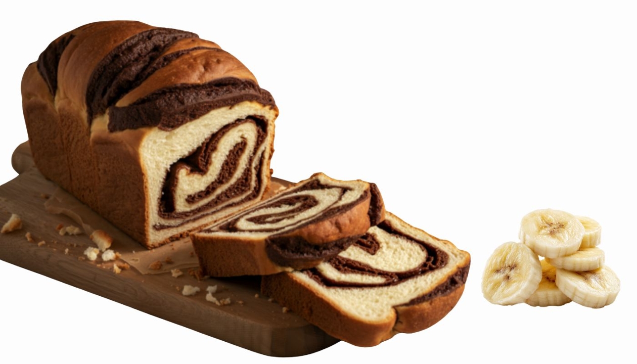 Banana Chocolate Swirl Loaf.