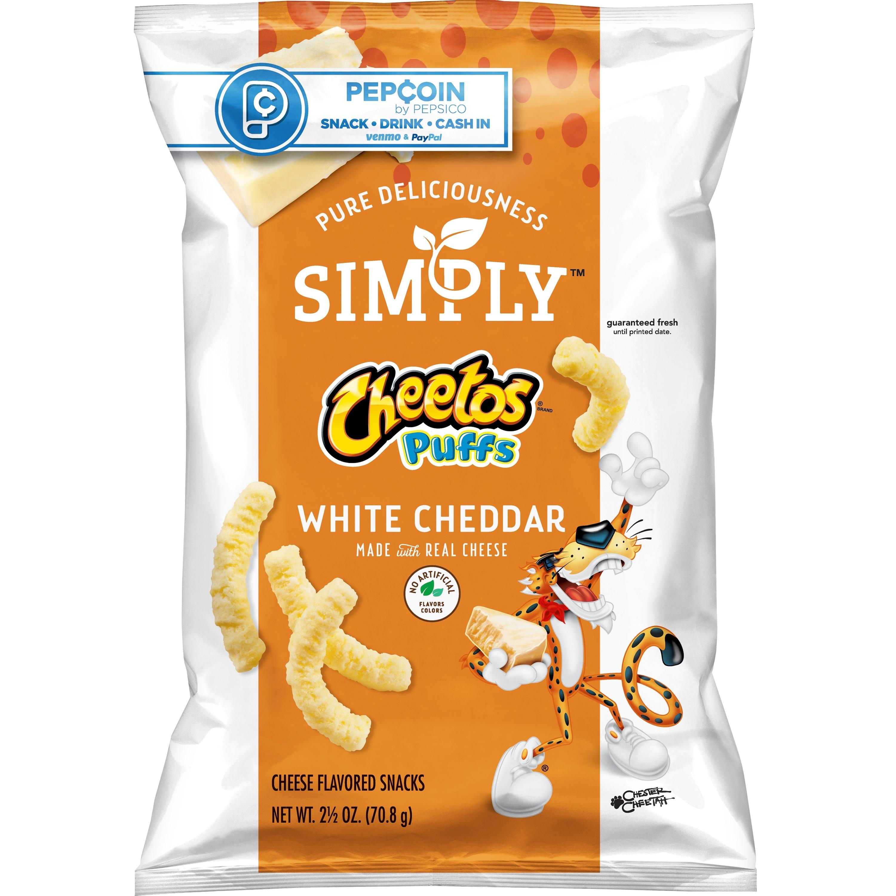 Simply Cheetos Puffs White Cheddar - 2.5 OZ.