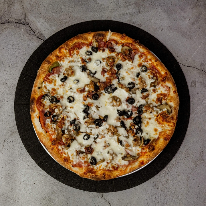 14" All The Way Pizza.