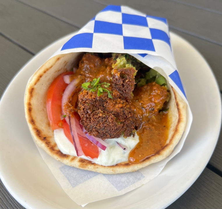(NEW) House Falafel sandwich.