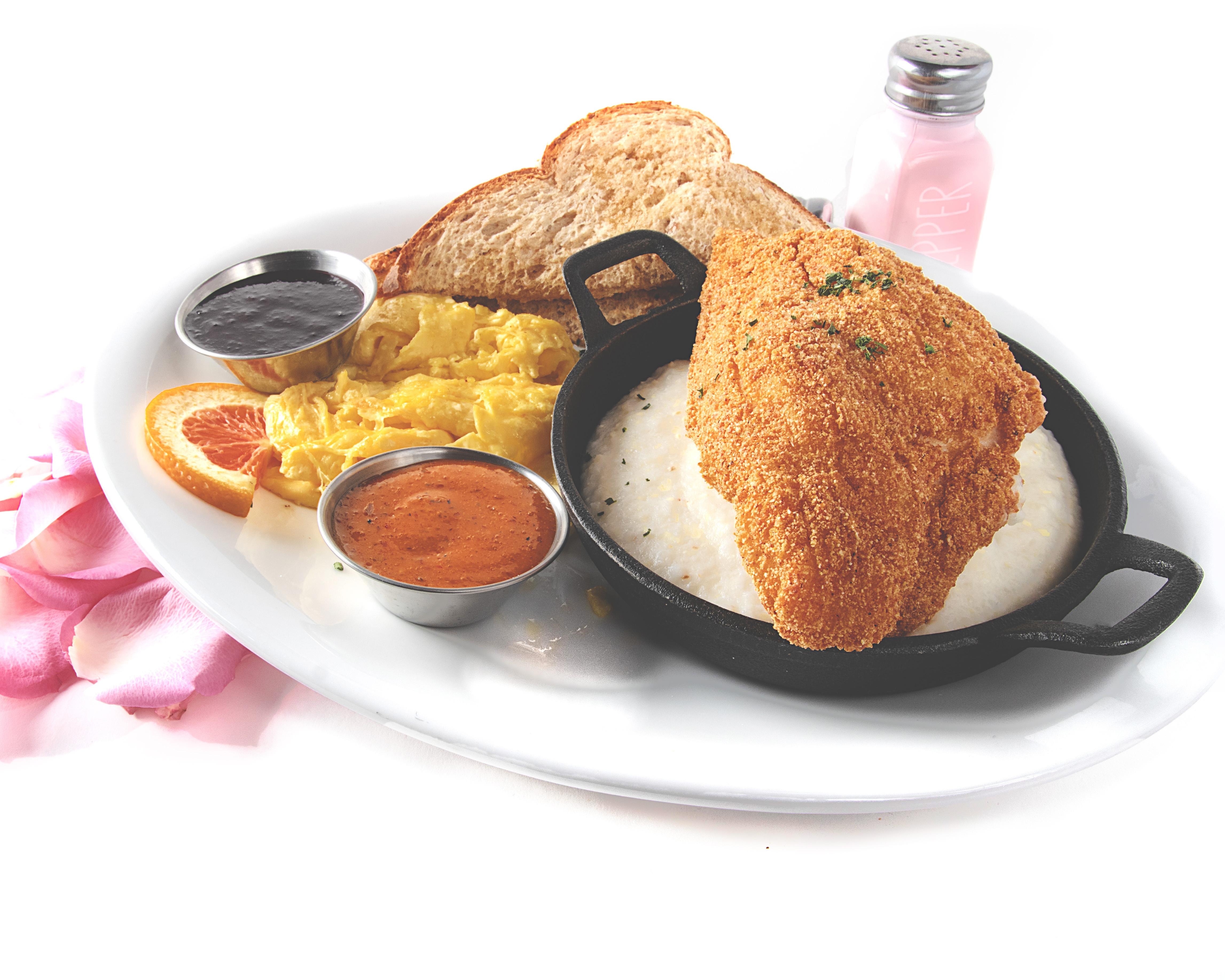 Catfish Eggs & Grits.