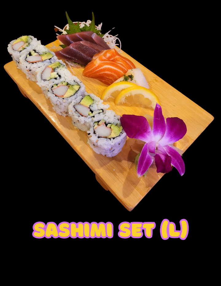 Sashimi Lunch Set.