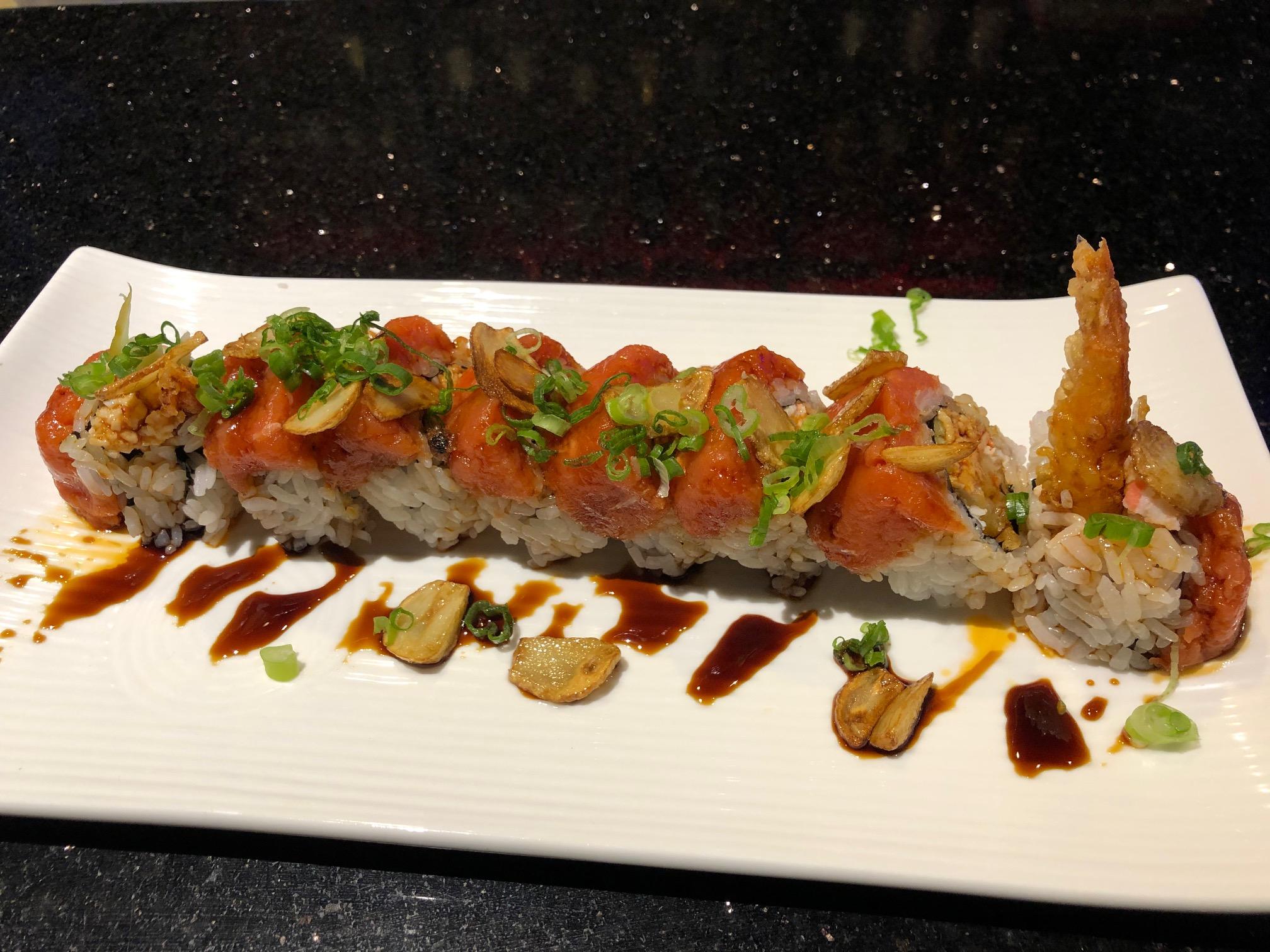 Shrimp Garlic Tuna Roll (New).