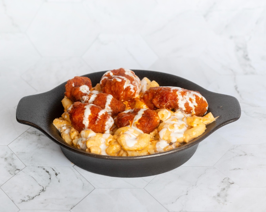 Buffalo Wing Mac Stack.