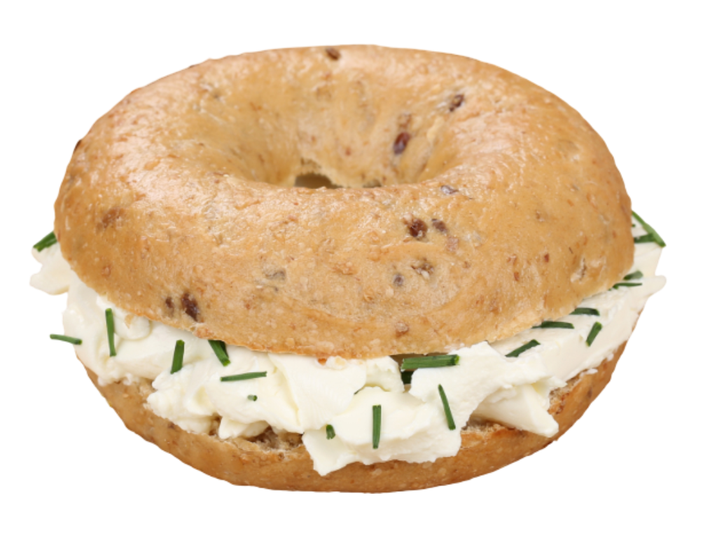 (A) Bagel and Cream Cheese.