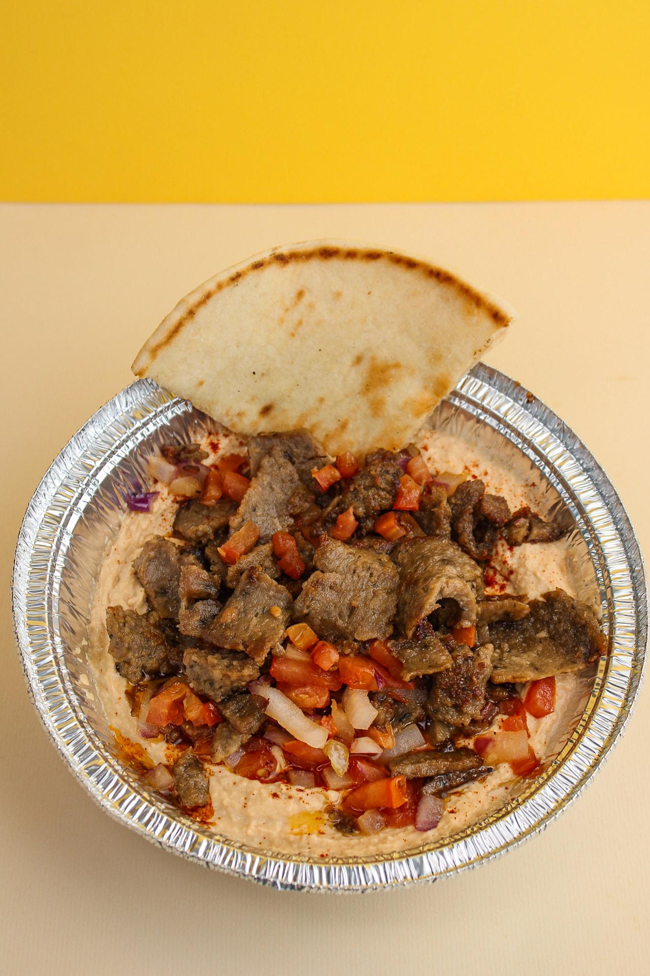 Gyro Loaded Hummus.