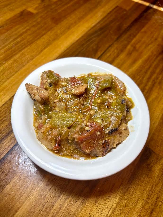 Pork Blade Green Chili Sauce.