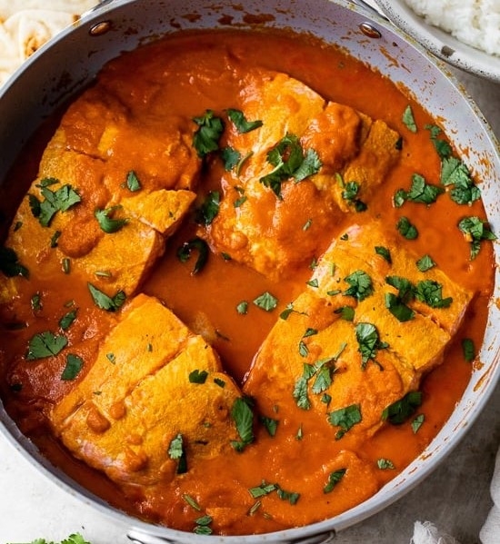 Salmon Tikka Masala (Half Tray).