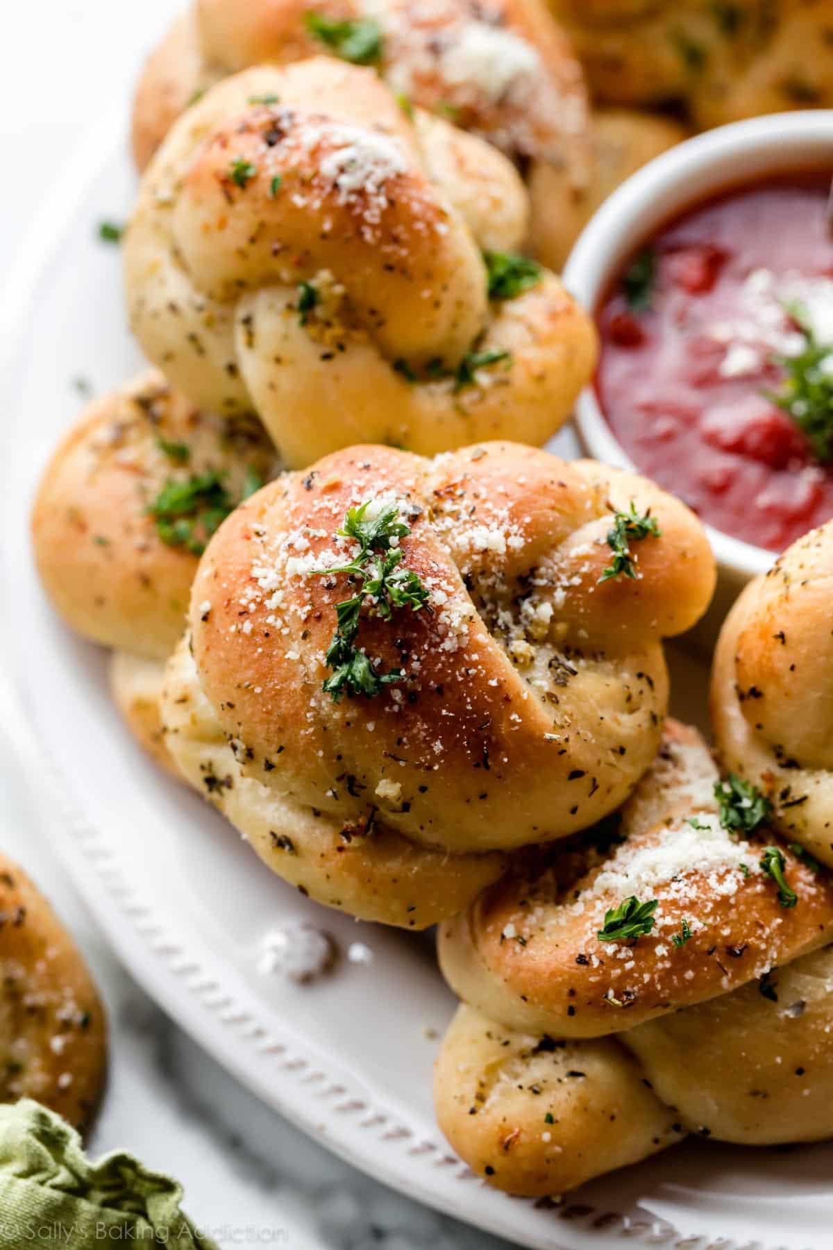 Jumbo Garlic Knots.