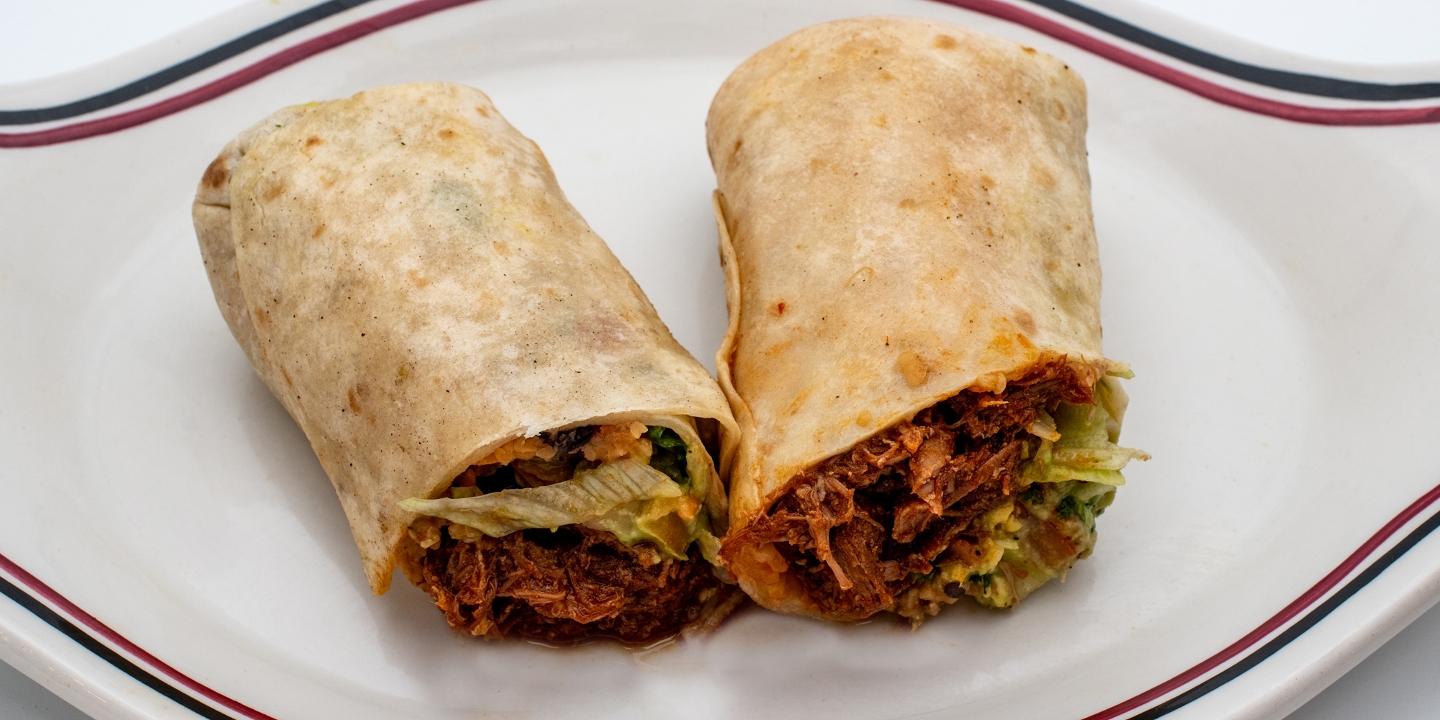 No Gluten Al Pastor Burrito.