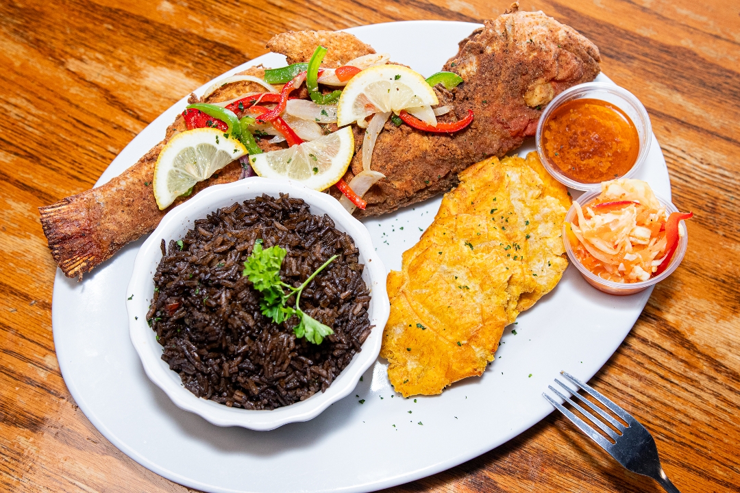 Fried Snapper Fish.