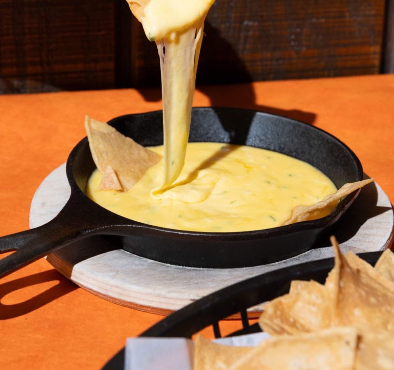 Queso Fundido With Chips.