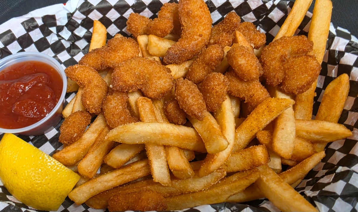 Kids Popcorn Shrimp.