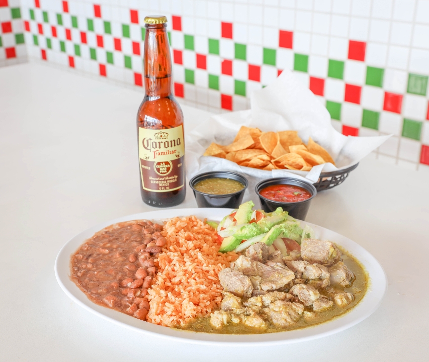 Chile Verde Plate.