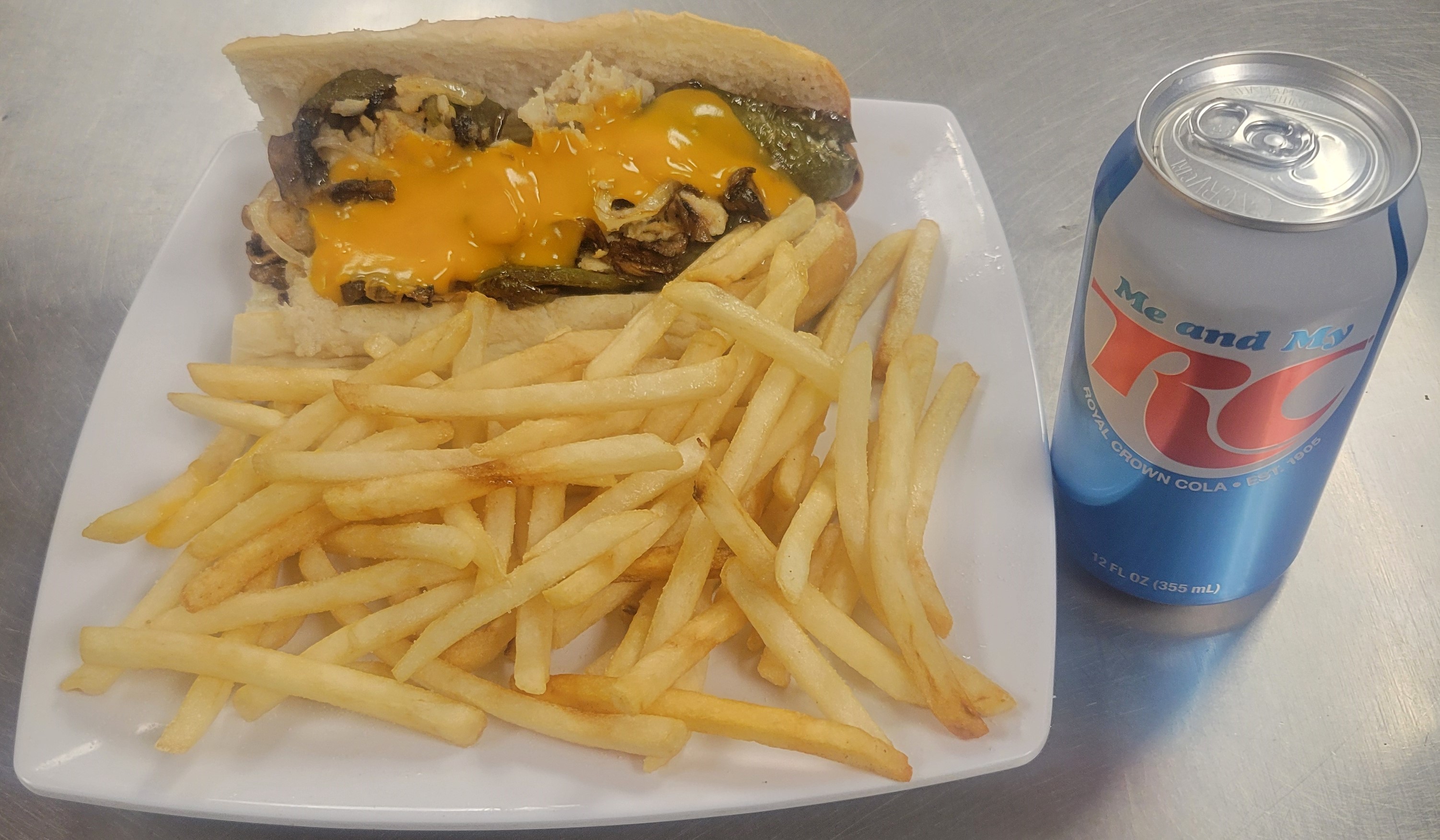 Chicken Philly Steak MEAL(Fries & Drink).